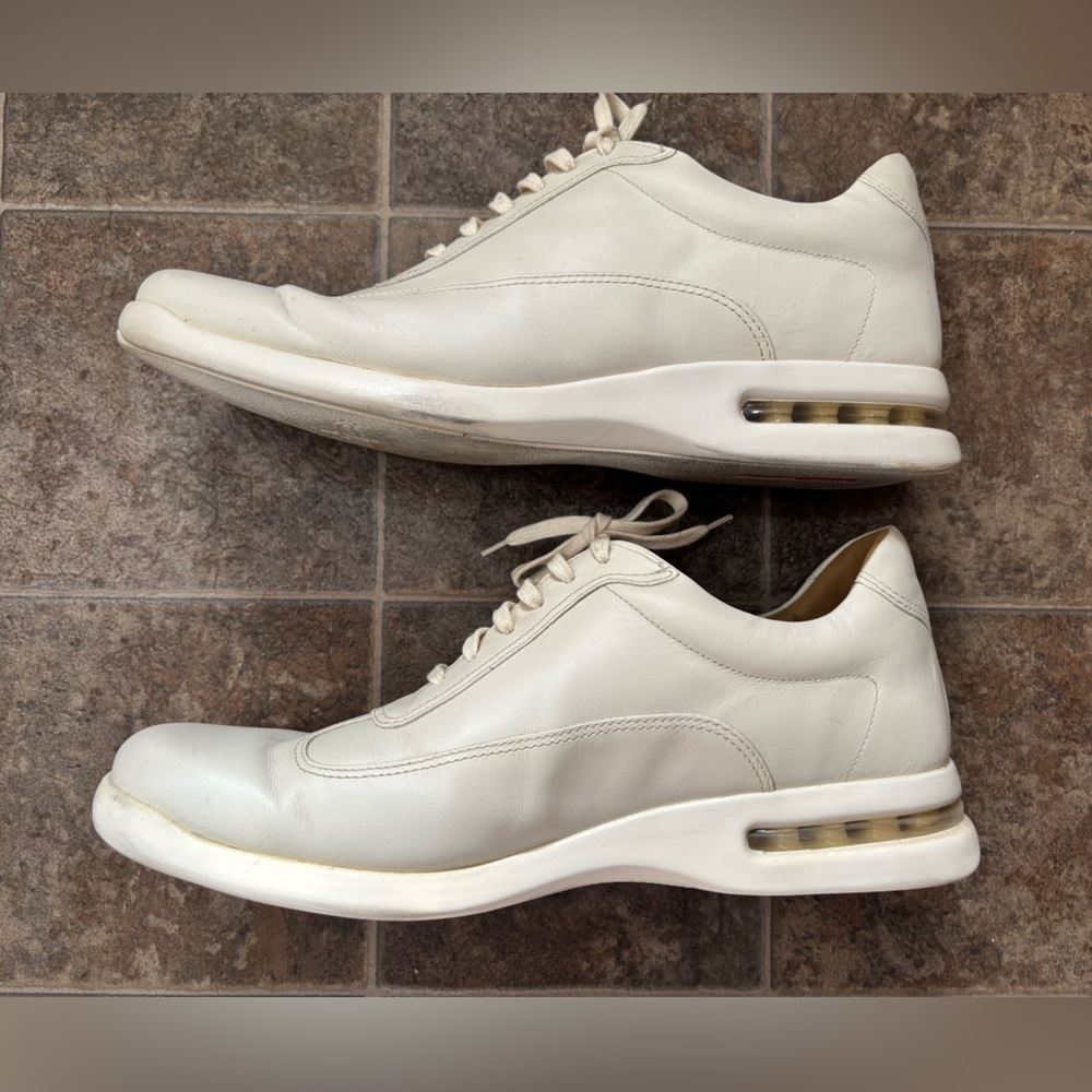 Cole Haan White Leather Sneakers - Picture 2 of 15